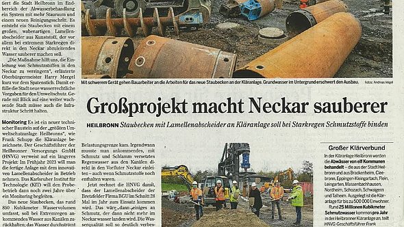 Großprojekt macht Neckar sauber